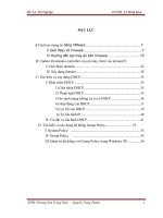 Đề tài tìm hiểu về DHCP (dynamic host configuration protocol) và hệ thống control domain