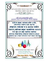 skkn giúp hs lớp 11b3 trường thpt lộc hưng phân tích và giải tốt toán hình học không gian về quan hệ song song bằng phương pháp phân loại thông qua một số bài tập thực hành