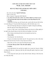 tự nhận xét công chức năm 2013