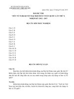 Bài dự thi Viết về Đại hội Đoàn toàn quốc lần thứ X