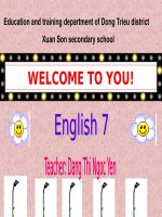 tieng anh 7-Tiet 45 On tap