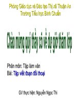 Tập viết Đoạn đối thoại