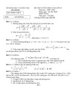 Đề thi tuyển sinh 10 môn Toán tỉnh An Giang các năm 2010-2011-2012-2013