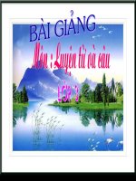 Ôn từ chỉ sự vật. So sánh( tuần 1)