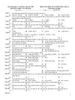 kiem tra học ky 2 lop 12