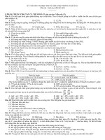 ĐỀ THI + ĐÁP ÁN CHI TIẾT MÔN SINH TN 2013