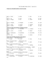 ôn tập môn tiếng anh 12 – học kỳ ii