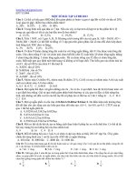 MỘT SỐ BÀI TẬP LTDH 2013