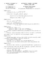 Đề thi vào lớp 10 Toán chuyên 2011-2012
