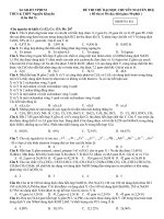 Đề thi thử chuyên Nguyễn HUệ lần 3