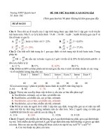 Đề thi thử ĐH môn Sinh 2012-2013