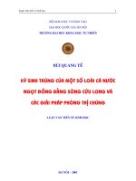 Ký sinh trùng một số loài cá nước ngọt ở ĐBSCL và giải pháp phòng trị chúng