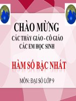 bài giảng đại số 9 chương 2 bài 2 hàm số bậc nhất