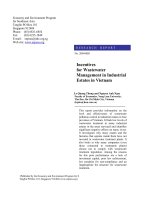 incentives for wastewater management in industrial estates in vietnam