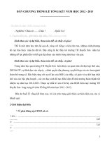 Dân chương trình tông kết chuẩn