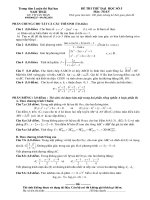 Đề ôn tập thi Đại Học