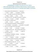 anh 12 - bài tập trắc nghiệm từ vựng