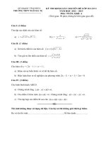 de thi chuyen de lop 10