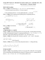 khảo sát chất lượng toán 10