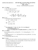 Đề thi thử 2 TS 10 Khánh An - AG