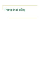 hệ thống thông tin di động tế bào số (digital cellular mobile communication systems)