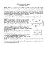đề thi vào chuyên lý hà nội