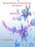 bài giảng đại số 9 chương 4 bài 5 công thức nghiệm thu gọn