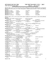 đề thi thử ĐH chuyên lê quí đôn