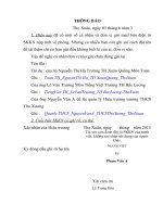 Thông báo cách ghi file SKKN nộp về Sở