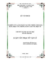 nghiên cứu làm chậm vận tốc nhóm ánh sáng bằng hiệu ứng trong suốt cảm ứng điện từ