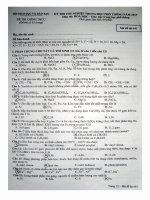 gợi ý đề hóa TN - 2013