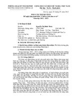 báo cáo TT cá nhân