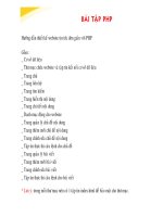 tài liệu học lập trình php cơ bản