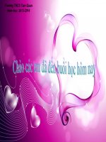 Trả bài tập làm văn số 1  Bài giảng chuyên đề văn 7