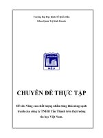 nâng cao chất lượng nhằm tăng khả năng cạnh tranh của công ty tnhh tấn thành trên thị trường tin học
