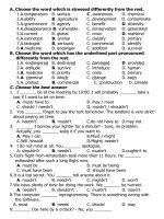 anh 12 - trắc nghiệm unit 10