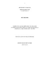 nghiên cứu các đặc điểm thực vật ,hóa sinh và phương pháp nhân giống cây hương bài (dianella ensifol