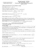 Đề + ĐA Thi Thử Cổ Loa