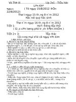 giao an lop 2 hoc ki I