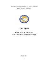 Hướng dẫn viết khóa luận 2013