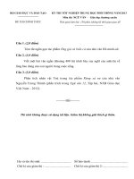 Đề thi TN  THPT môn Ngữ văn hệ GDTX năm 2013