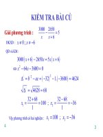 giải bài toán bang chach lap phương trình