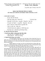 BAO CÁO THÀNH TÍCH MẪU MƠI