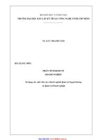 phân tích kinh tế doanh nghiệp