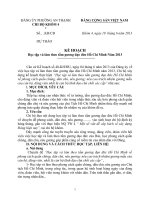 KẾ HOẠCH Học tập và làm theo tấm gương đạo đức Hồ Chí Minh Năm 2013