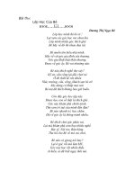 bài thơ tự sáng tác