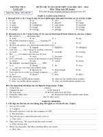 Thi thu vao 10 [2013-2014 - Test 1]