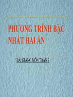 bài giảng đại số 9 chương 3 bài 1 phương trình bậc nhất hai ẩn