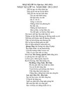 Nhật kí lớp 5A (2012-2013)