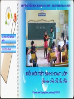 ĐỔI MỚI TIẾT SINH HOẠT LỚP